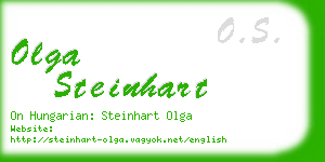 olga steinhart business card